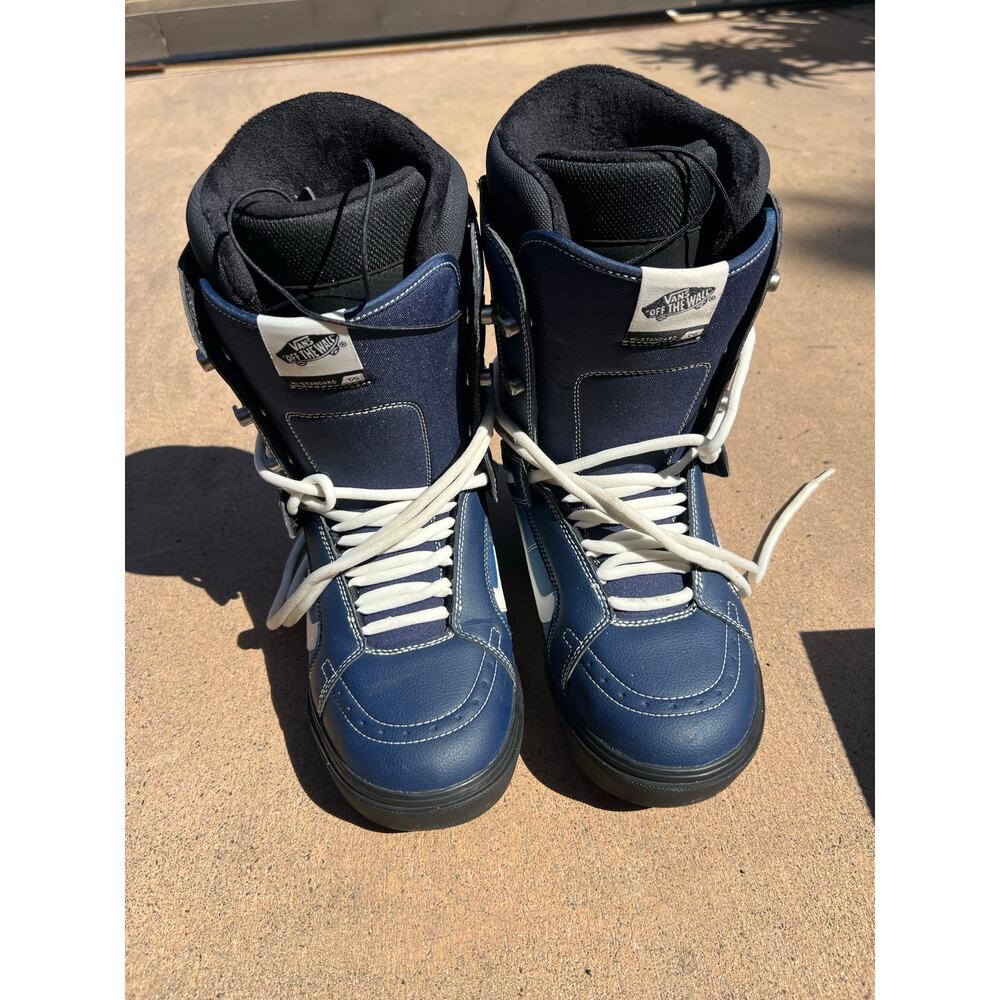 Vans Hi Standard OG Snowboard Boots Blue White Mens 11 All-Trac Lace Up - Picture 2 of 12